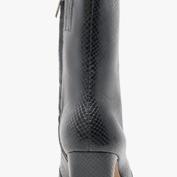 Dolce Vita Women's Anika Boots In Onyx SnakeLeather Booties Size 9.5  Never Worn - Picture 5 of 16